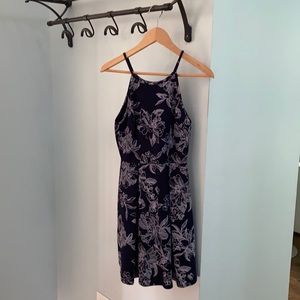 Blue princess neck dress size 4